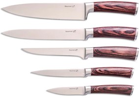 Sada nožov G21 Gourmet Dynamic 5 ks + černo-nerezový blok 60022163