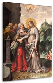 Obraz na plátně Navštívení svaté Alžběty - 60x90 cm