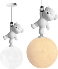 Toolight Toolight, závesné svietidlo MEDVEĎ STOJACI NA MESIACI G166-1CP, OSW-07806