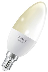 LEDVANCE Inteligentná LED žiarovka SMART+ BT, E14, sviečka, 5W, 470lm, 2700K, teplá biela