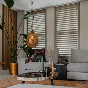 Orientálne závesné svietidlo medené - Maruf 5