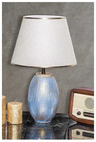 Stolná lampa RAMZES 1xE27/40W/230V krémová/modrá