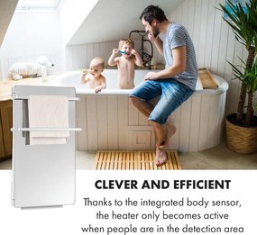 Klarstein Hot Spot Crystal Flow, ohrievač do kúpelne, 45 x 82 cm, 36 m², 2000 W, 5-40 °C, LED