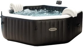 Intex | Vírivý bazén Pure Spa - Jet & Bubble Deluxe HWS 6 + Solárna sprcha UNO 35 l hliníková s LED svetlom | 19900163