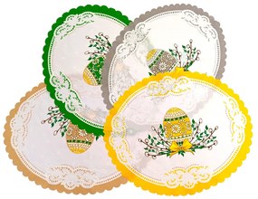 Veľkonočný oválny kuchynský obrus EGG