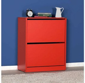 Adore Furniture Skrinka na topánky 84x73 cm červená AD0127