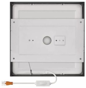 Matne čierne LED stropné svietidlo 22,5x22,5 cm Nexxo - EMOS