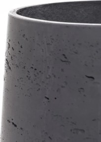 Kvetináč TROPICO, sklolaminát, výška 29 cm, antracit