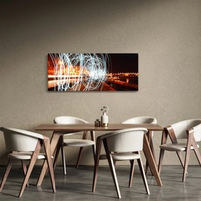 Obraz svetelných vĺn (120x50 cm)