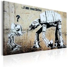 Obraz - I Am Your Father by Banksy Veľkosť: 120x80, Verzia: Na talianskom plátne