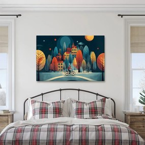 Obraz zimná jazda pod hviezdami