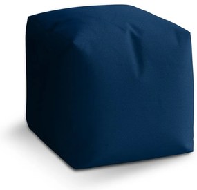 Taburet Cube námornícka modrá, tmavo modrá