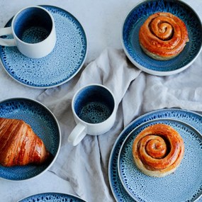 Mäser Jedálenská súprava riadu 16 ks MALEA – modrá