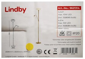 Lindby Lindby - Stojacia lampa JOST 1xE27/10W/230V + 1xE14/5W LW0076