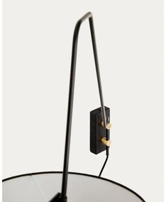 Čierne nástenné svietidlo ø 25 cm Jex – Kave Home