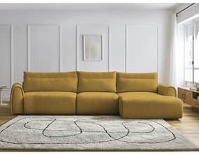 Okrovožltá rohová pohovka Aden – Bobochic Paris