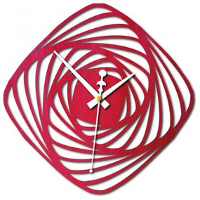 Sentop - Moderné nástenné hodiny FOGO PR0352 i červené