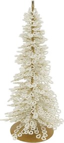 Vianočný dekoračný stromček s perličkami Glaze Forest - 11*24 cm