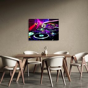 Sklenený obraz - DJ (70x50 cm)