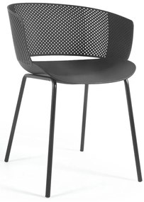 Čierne jedálenské stoličky v súprave 4 ks Yeray – Kave Home