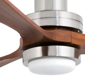 FARO 33518DC - LED Stropný ventilátor LANTAU LED/15W/230V chróm/drevo + DO