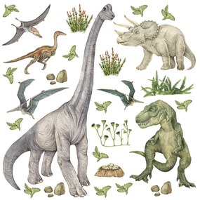 Samolepiaca dekorácia Dino, 30 x 30 cm