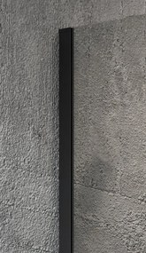 Gelco Gelco, VARIO BLACK jednodielna sprchová zástena na inštaláciu k stene, sklo nordic, 800 mm, GX1580-06