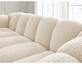 Béžová pohovka z textílie buklé 232 cm Hippolyte – Bobochic Paris