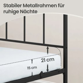 Kovová posteľ 90 cm RMBB35292B101
