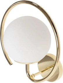 Toolight Toolight, nástenné svietidlo 1xE27 APP1153-1W, biela-zlatá, OSW-40007