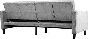 Svetlosivá menčestrová rozkladacia pohovka 82 cm Hartford – Støraa