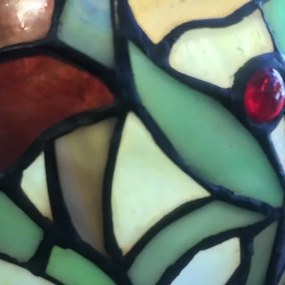 Tiffany luster do obývačky FINE Ø40 2*E