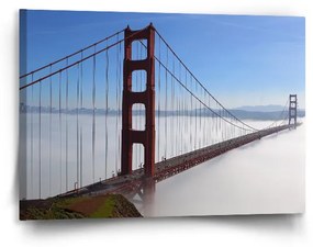 Sablio Obraz Golden Gate v hmle - 90x60 cm