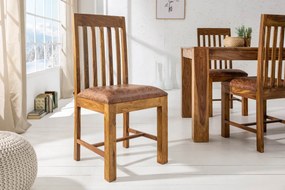 Jedálenský set - stôl z masívu Timber 200cm + 4 stoličky Timber sheesham