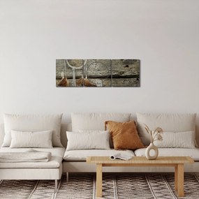 Obraz - Lapač snov (s hodinami) (90x30 cm)