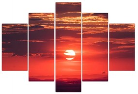 Obraz farebného slnka (150x105 cm)