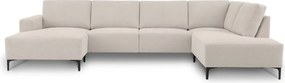 Béžová ženilková rohová pohovka (pravý roh/do tvaru "U") Fabian – Scandic