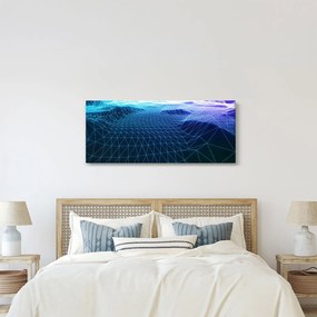 Obraz - Hory v počítačovom modeli (120x50 cm)