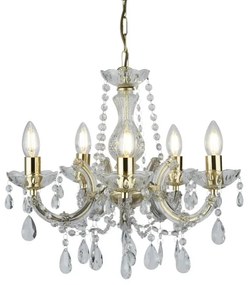 Searchlight 699-5 - Luster na reťazi MARIE 5xE14/40W/230V