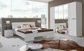 Dvojlôžková posteľ Anna 180x200 cm, biela