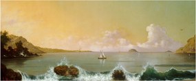 Obraz - Martin Johnson Heade, Rio de Janeiro Bay, reprodukcia (120x50 cm)