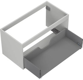 Mexen Box-A, závesná skrinka 90 cm, 1 zásuvka, sivá matná, 91AX0-0900-470-1-62