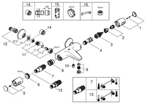 GROHE 34227002 - Termostatická vaňová batéria PRECISION TREND DN 15 lesklý chróm