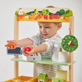 Farmársky stánok s potravinami