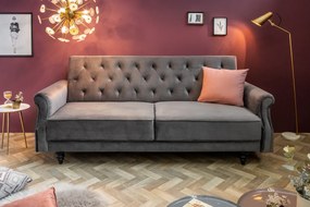 Rozkladacia pohovka MAISON 220 cm – zamatovo šedá