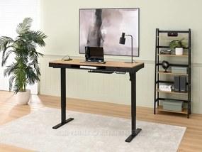 PC stolík Osto 140 (dub čierny + čierna). Vlastná spoľahlivá doprava až k Vám domov. 1109839