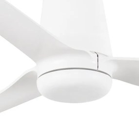 FARO 33828WT-Stropný ventilátor PUNT TUB M biela pr. 132 cm WT + diaľkové ovládanie