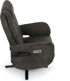 Polohovacie kreslo sivé, elektrické TV-C5590 SIL3