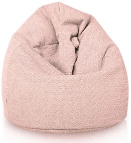 Sedací vak SAKO pudrovo ružový bouclé