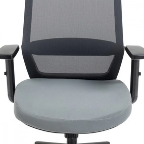Kancelárska stolička LINET — látka, čierna / šedá